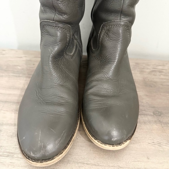 Franco Sarto women’s size 8 leather upper zip tall riding boots hydie boots grey - Picture 7 of 11